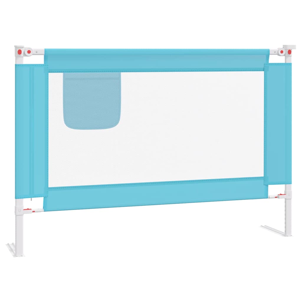 Barandilla de seguridad cama de niño azul tela 100x25 cm