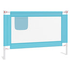 Barandilla de seguridad cama de niño azul tela 100x25 cm