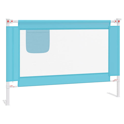 Barandilla de seguridad cama de niño azul tela 100x25 cm