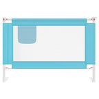 Barandilla de seguridad cama de niño azul tela 100x25 cm