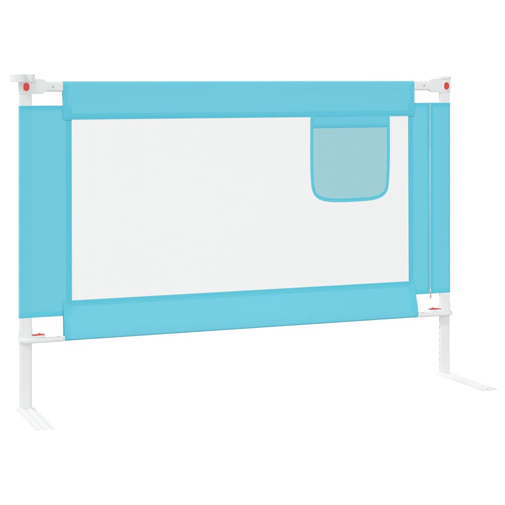 Barandilla de seguridad cama de niño azul tela 100x25 cm