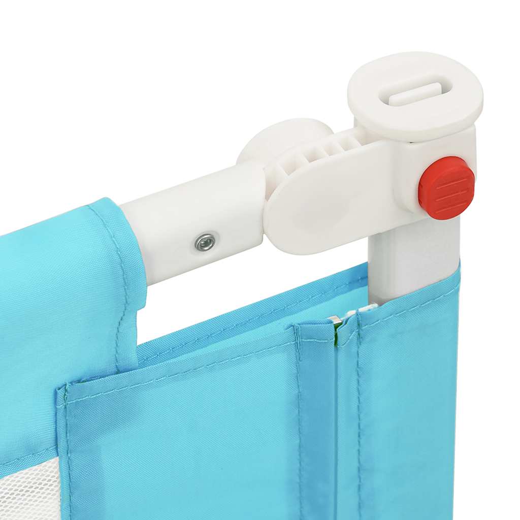 Barandilla de seguridad cama de niño azul tela 100x25 cm