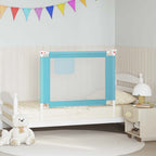 Barandilla de seguridad cama de niño azul tela 100x25 cm