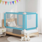 Barandilla de seguridad cama de niño azul tela 100x25 cm