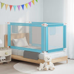 Barandilla de seguridad cama de niño azul tela 100x25 cm