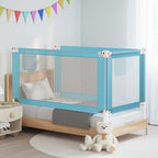 Barandilla de seguridad cama de niño azul tela 100x25 cm
