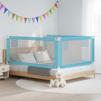 Barandilla de seguridad cama de niño azul tela 100x25 cm