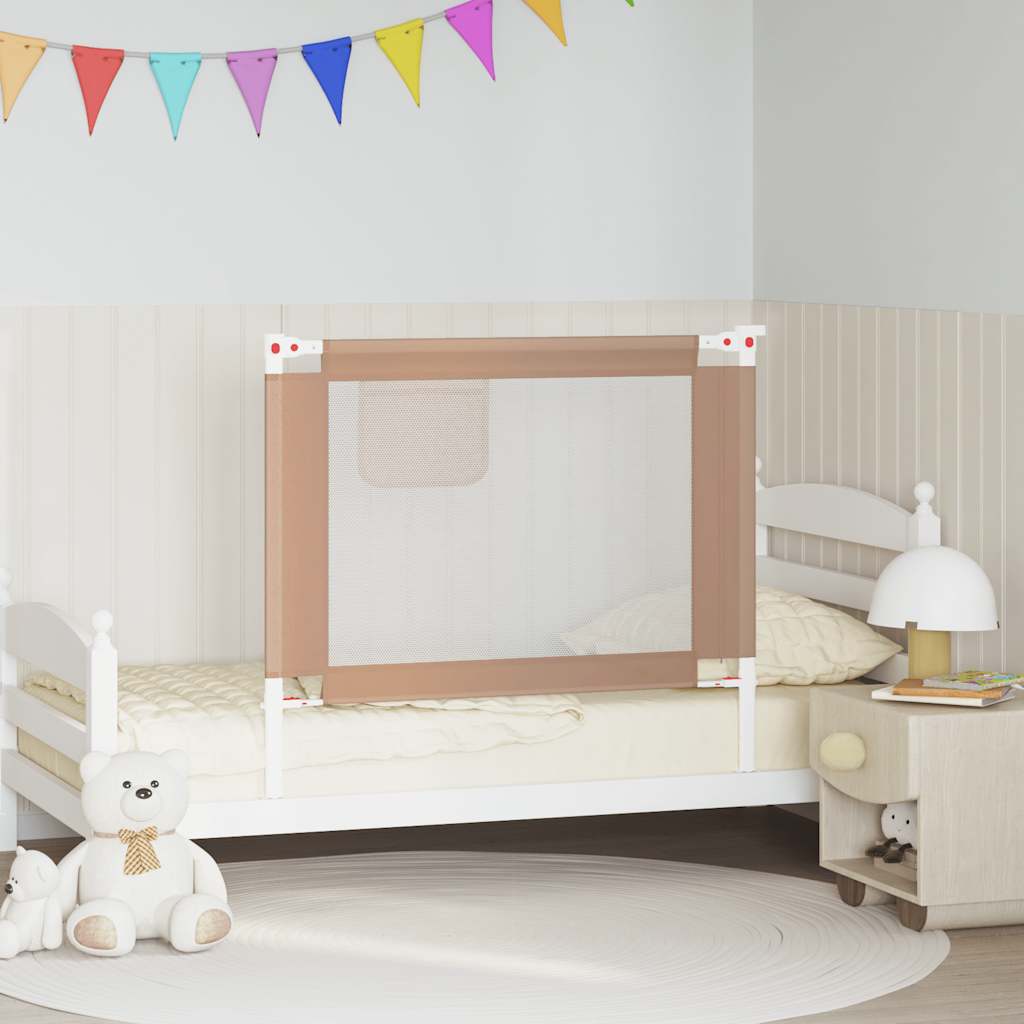 Barandilla de seguridad cama de niño azul tela 100x25 cm