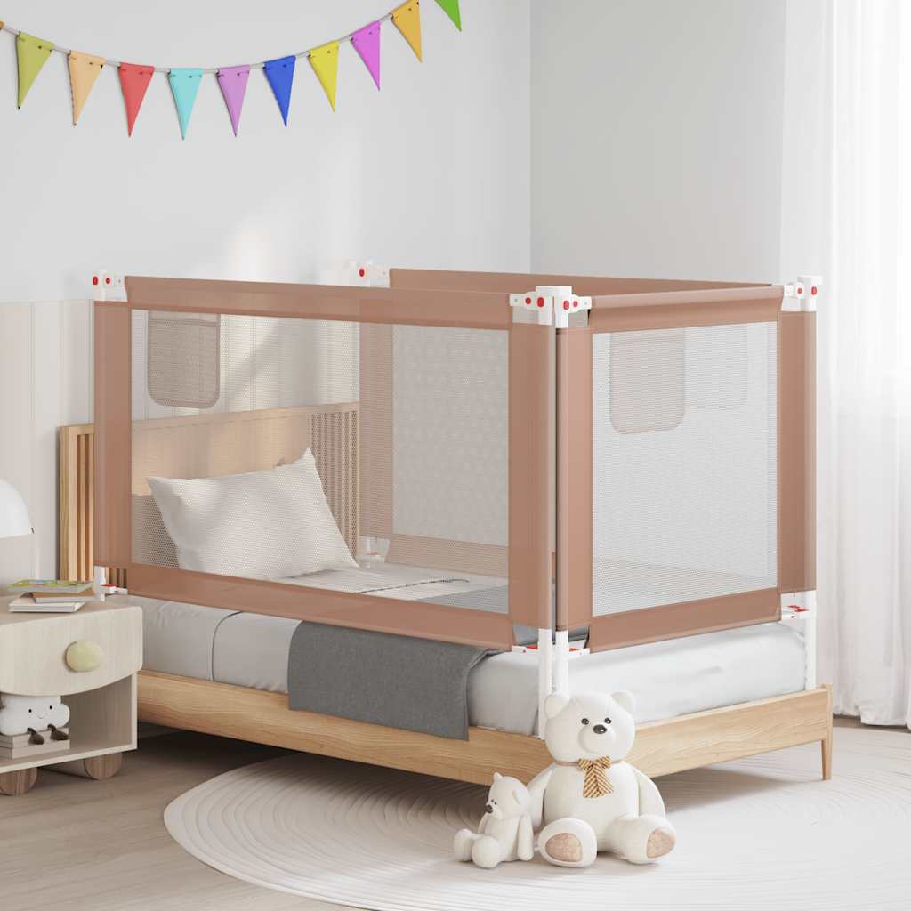 Barandilla de seguridad cama de niño azul tela 100x25 cm