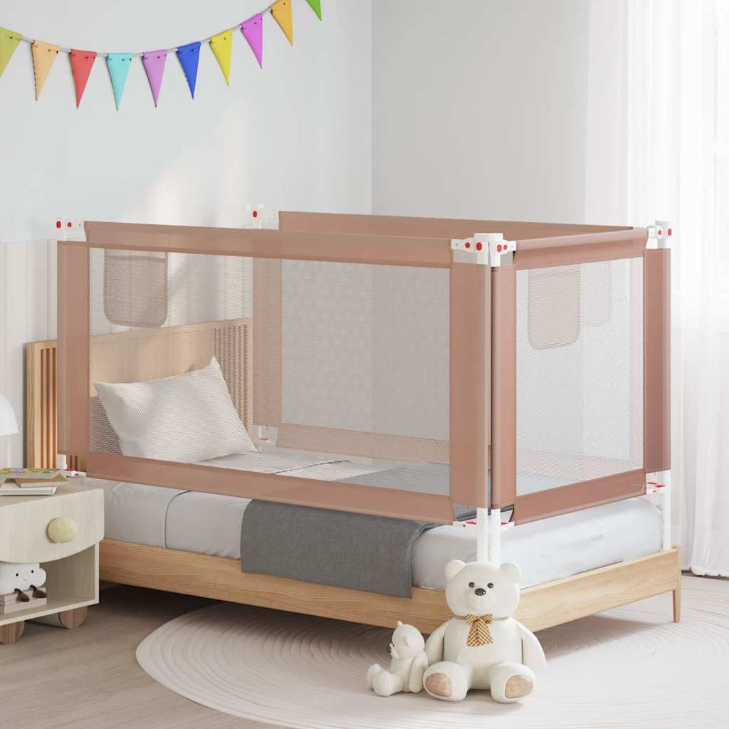 Barandilla de seguridad cama de niño azul tela 100x25 cm