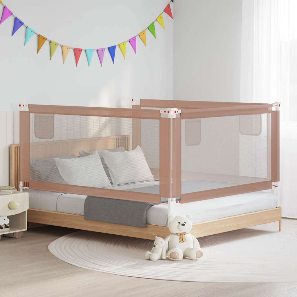 Barandilla de seguridad cama de niño azul tela 100x25 cm