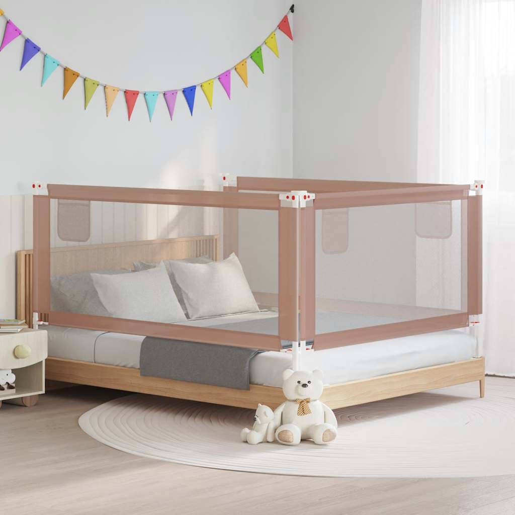 Barandilla de seguridad cama de niño azul tela 100x25 cm