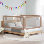 Barandilla de seguridad cama de niño azul tela 100x25 cm