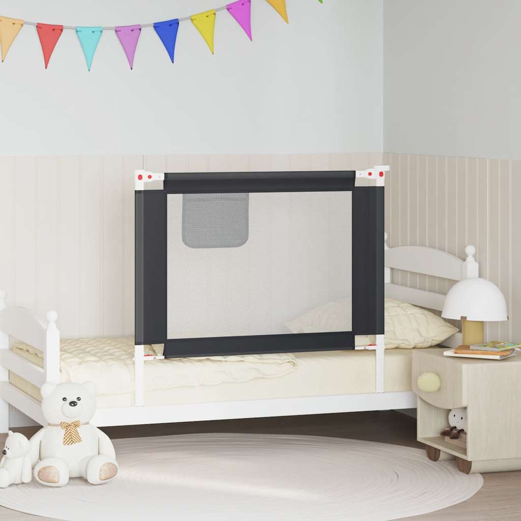 Barandilla de seguridad cama de niño azul tela 100x25 cm