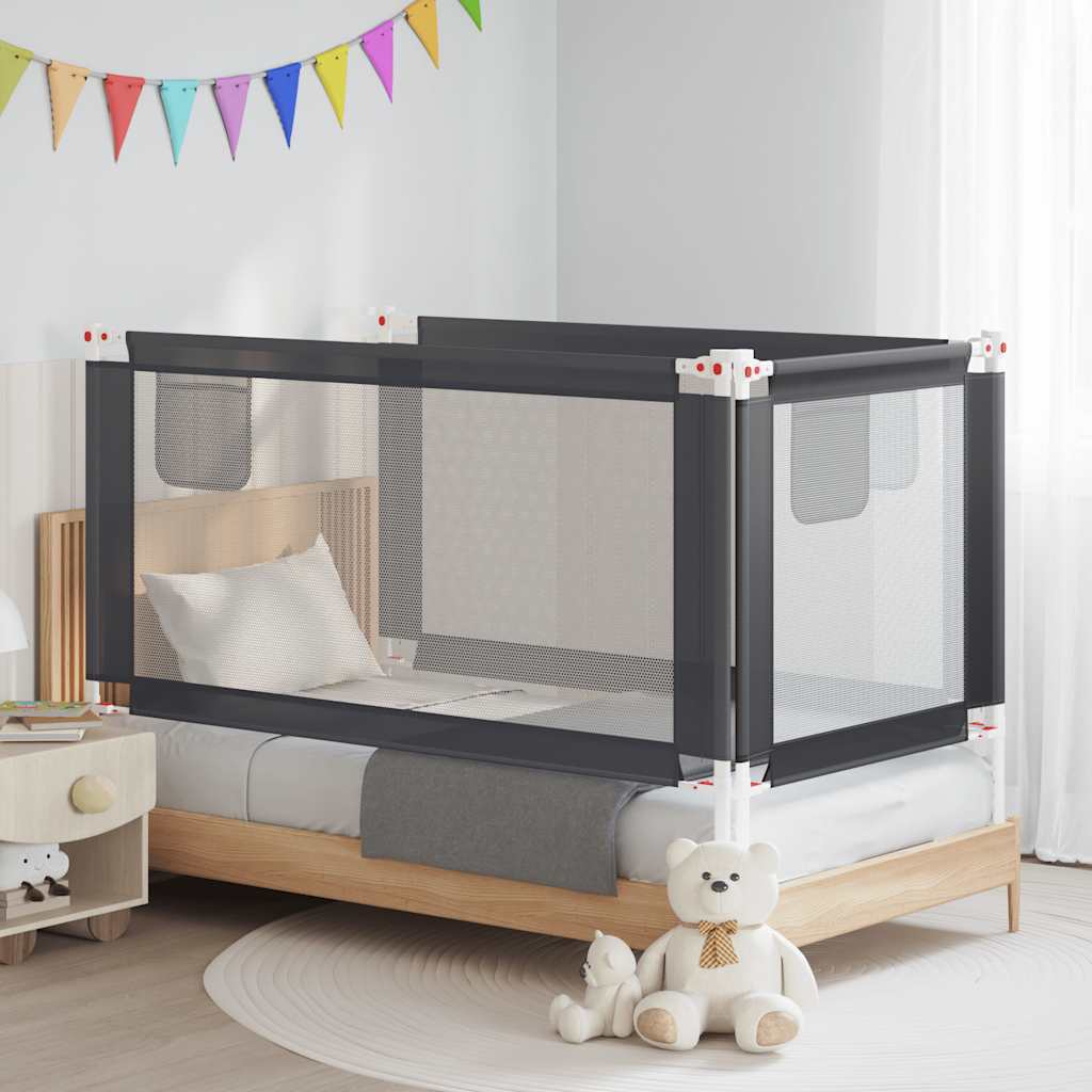 Barandilla de seguridad cama de niño azul tela 100x25 cm