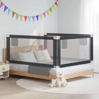 Barandilla de seguridad cama de niño azul tela 100x25 cm