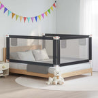 Barandilla de seguridad cama de niño azul tela 100x25 cm