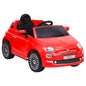 Coche correpasillos eléctrico Fiat 500 blanco