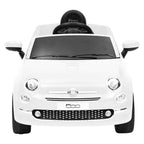 Coche correpasillos eléctrico Fiat 500 blanco
