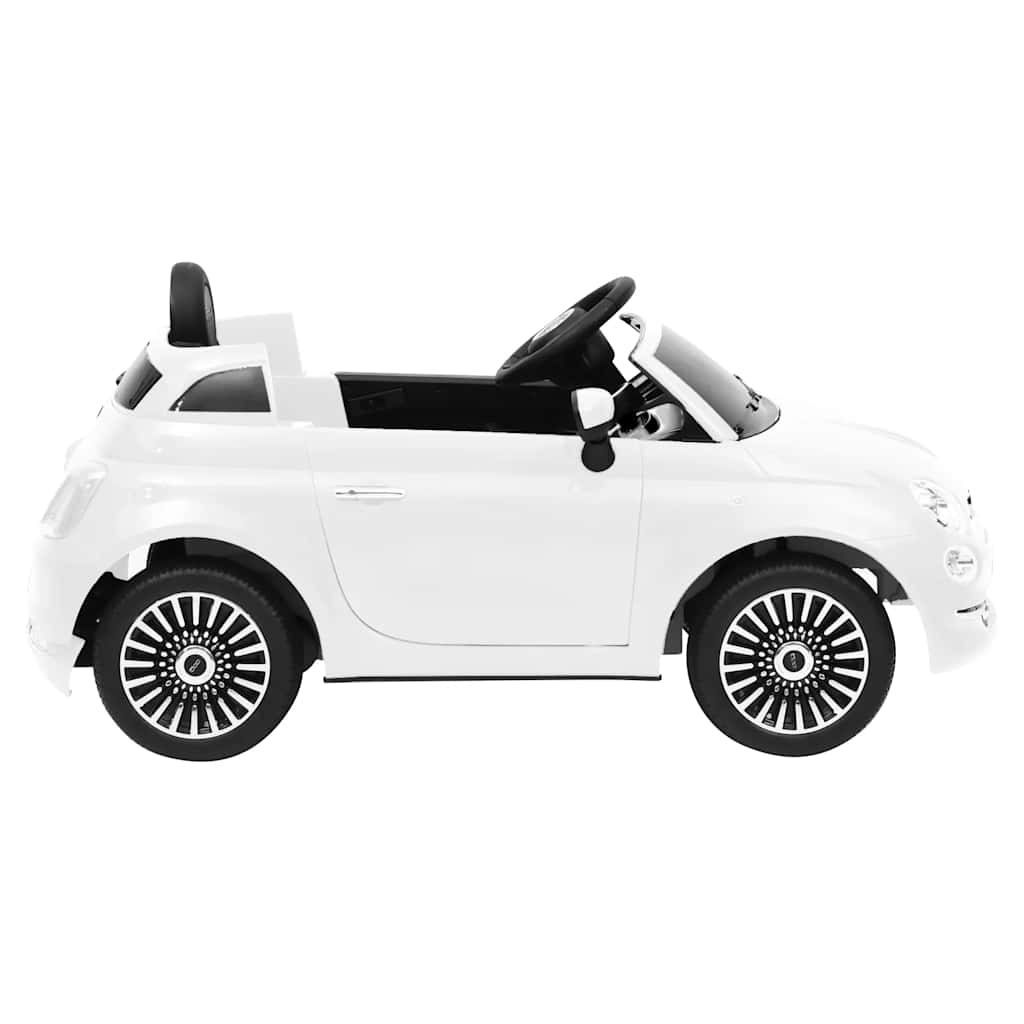 Coche correpasillos eléctrico Fiat 500 blanco
