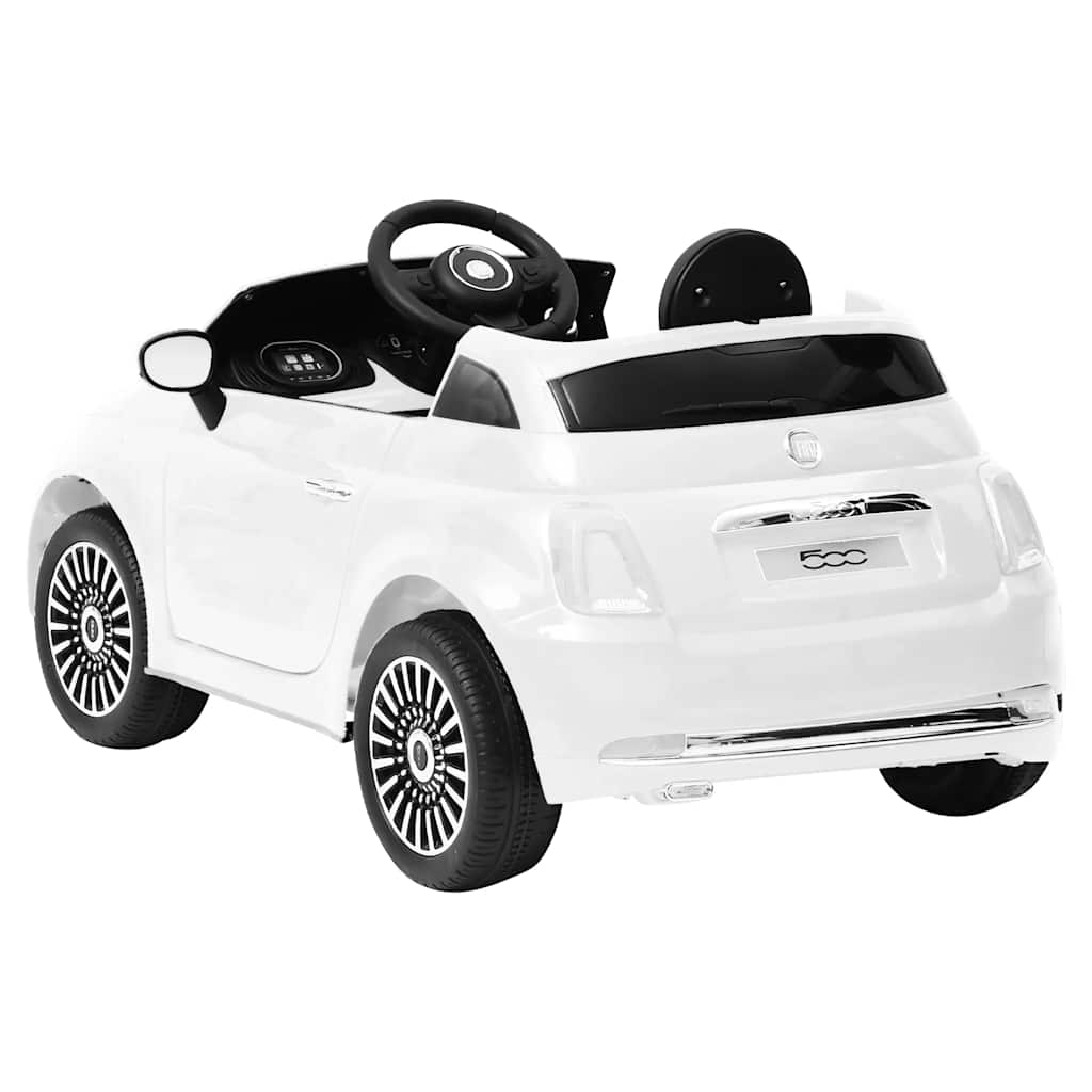 Coche correpasillos eléctrico Fiat 500 blanco