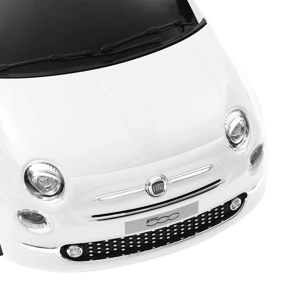 Coche correpasillos eléctrico Fiat 500 blanco
