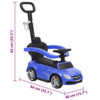 Coche de empuje para niños Mercedes Benz C63 azul