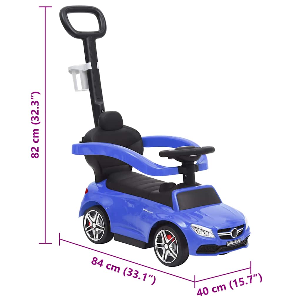 Coche de empuje para niños Mercedes Benz C63 azul