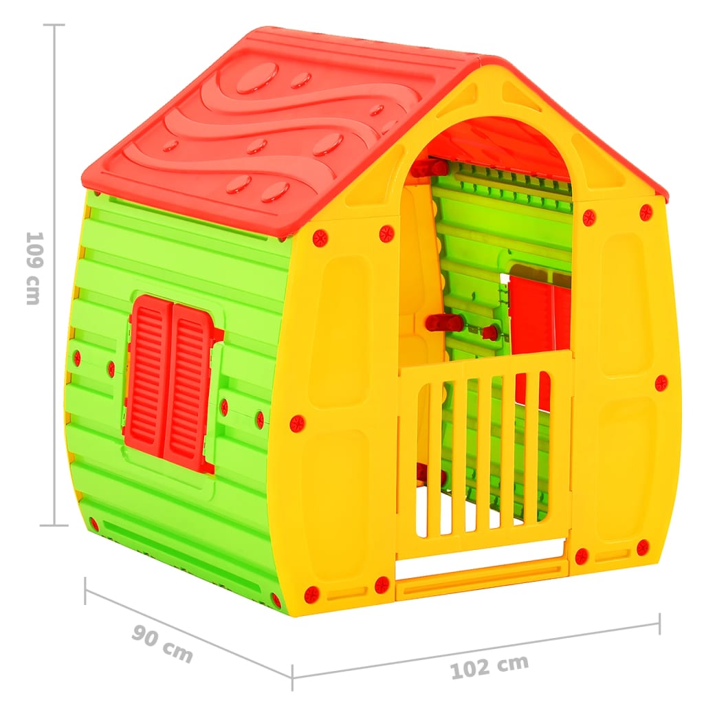 Casita de juegos para niños 102x90x109 cm