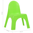 Juego de mesa y sillas para niños PP