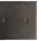 Taburetes de almacenamiento 3 piezas terciopelo gris