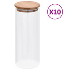Frasco de Vidrio 10 pcs Transparente 8,5 x 8,5 x 21,5 cm