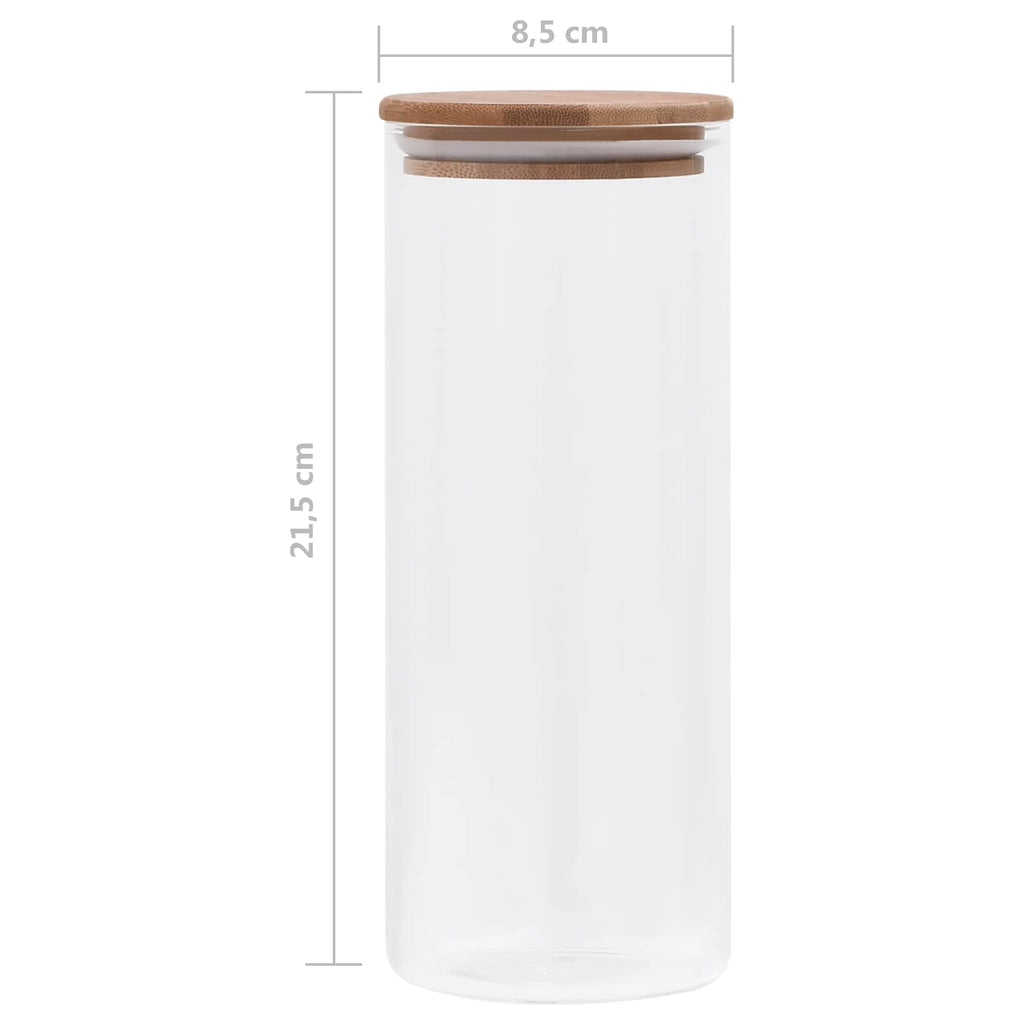Frasco de Vidrio 10 pcs Transparente 8,5 x 8,5 x 21,5 cm
