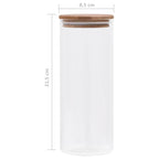 Frasco de Vidrio 10 pcs Transparente 8,5 x 8,5 x 21,5 cm