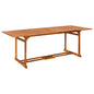 Mesa de comedor jardín 180x90x75 cm madera maciza de acacia