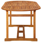 Mesa de comedor jardín 180x90x75 cm madera maciza de acacia