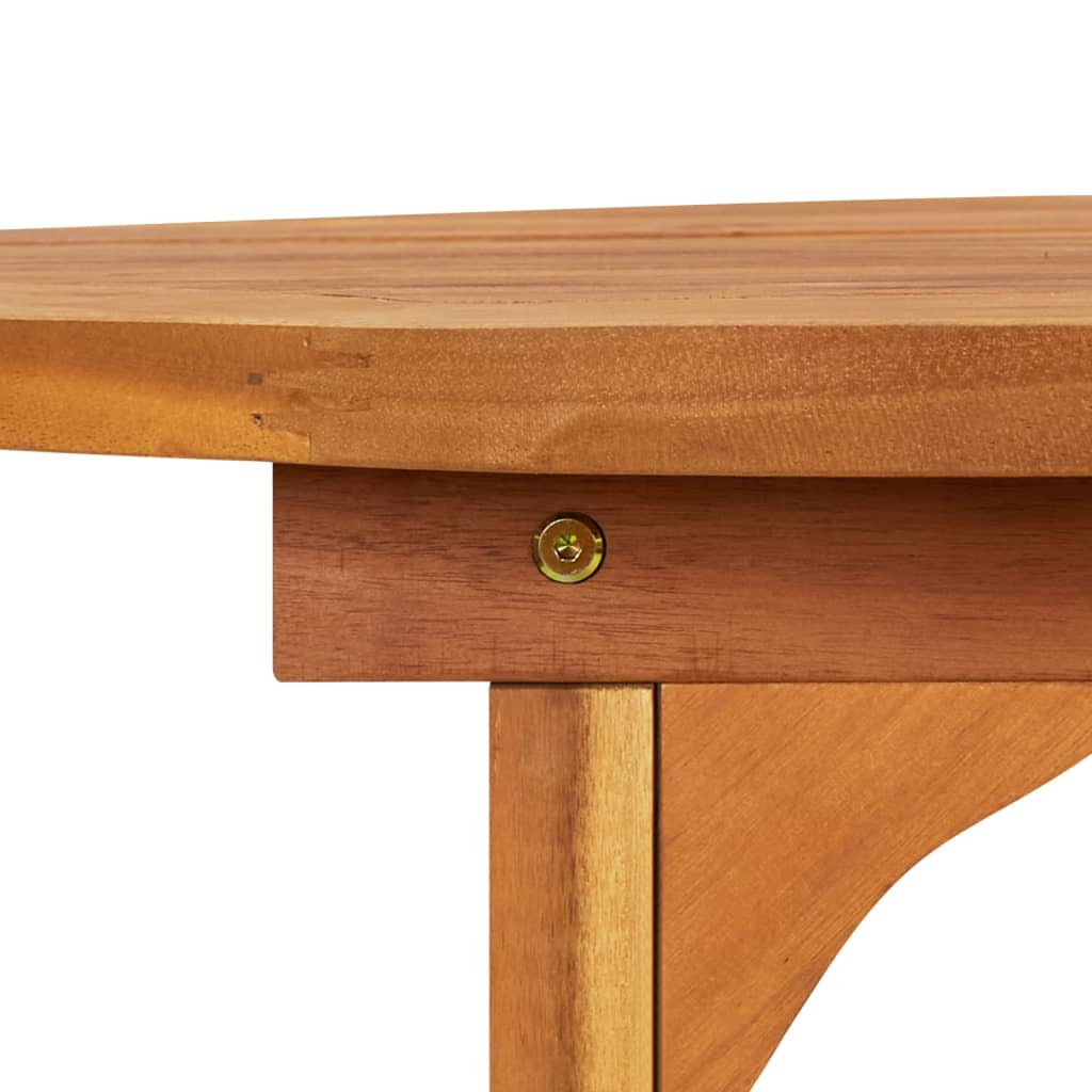 Mesa de comedor jardín 180x90x75 cm madera maciza de acacia