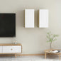 Mueble para TV de pared 2 pcs gris hormigón 30.5 x 30 x 60 cm