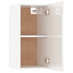 Mueble de TV madera contrachapada blanco brillante 30,5x30x60cm