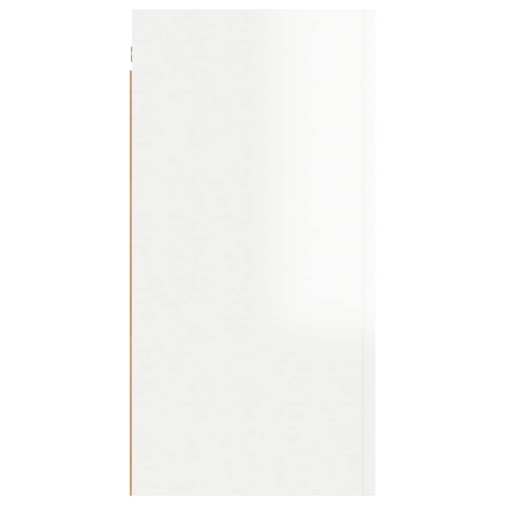 Mueble de TV madera contrachapada blanco brillante 30,5x30x60cm