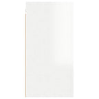 Mueble de TV madera contrachapada blanco brillante 30,5x30x60cm
