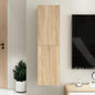 Mueble de TV madera contrachapada blanco brillante 30,5x30x60cm