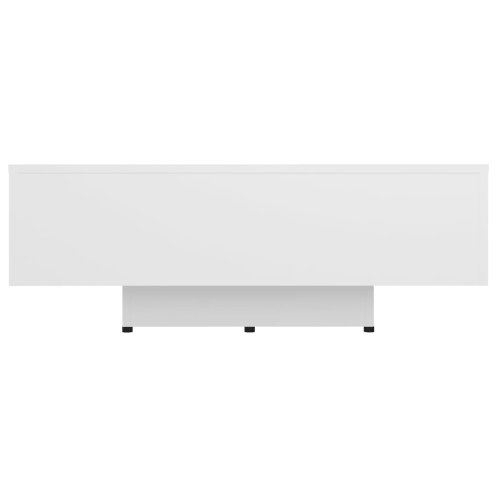 Mesa de centro madera contrachapada blanco 85x55x31 cm