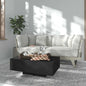 Mesa de centro madera contrachapada blanco 85x55x31 cm