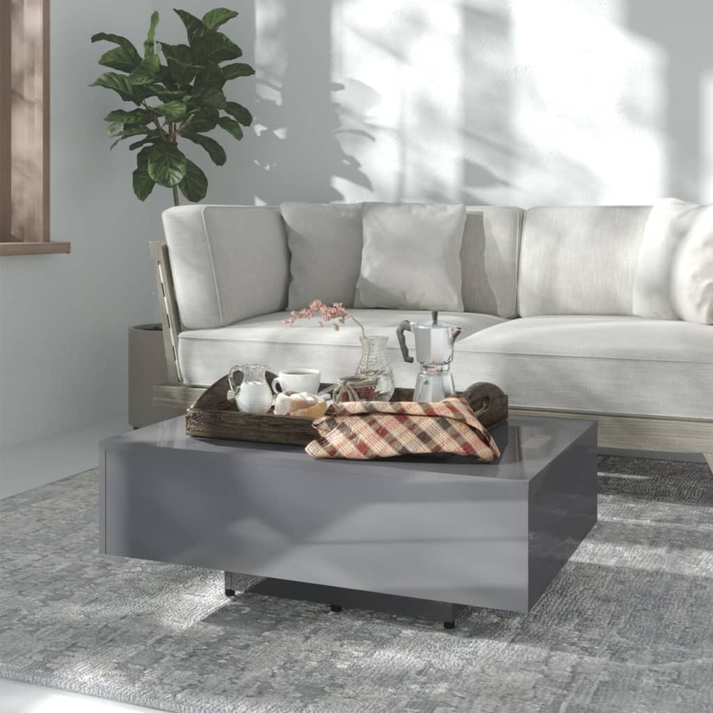 Plywood coffee table white 85x55x31 cm