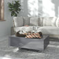 Mesa de centro madera contrachapada blanco 85x55x31 cm