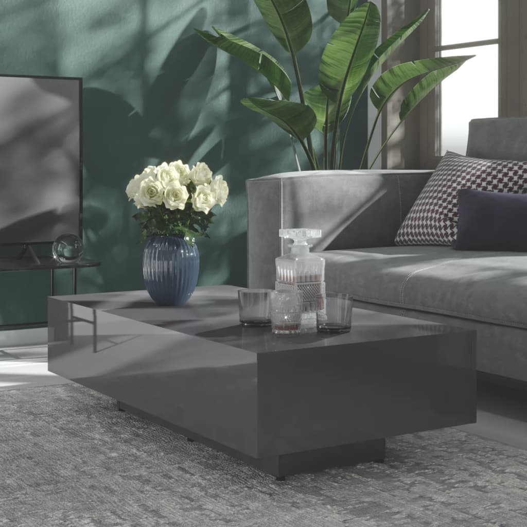 Plywood coffee table white 85x55x31 cm