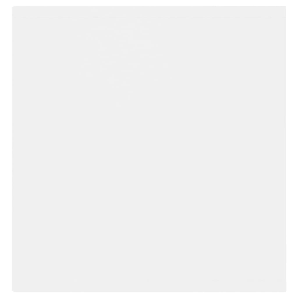 Mueble de TV madera contrachapada blanco 107x35x37 cm