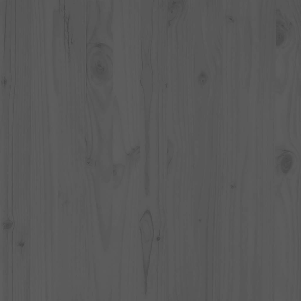 Juego de muebles de jardín 2 piezas gris madera maciza de pino