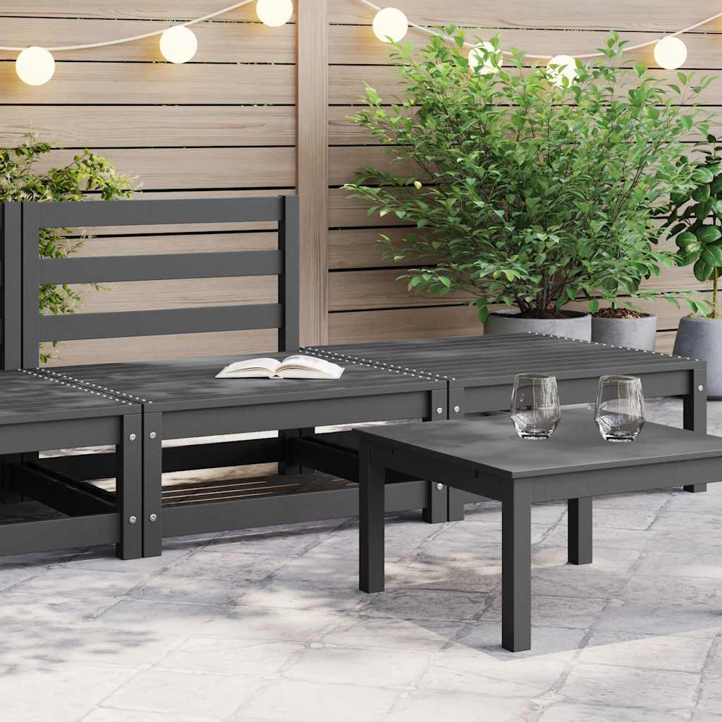 Muebles de jardín 2 piezas con cojines madera maciza de pino